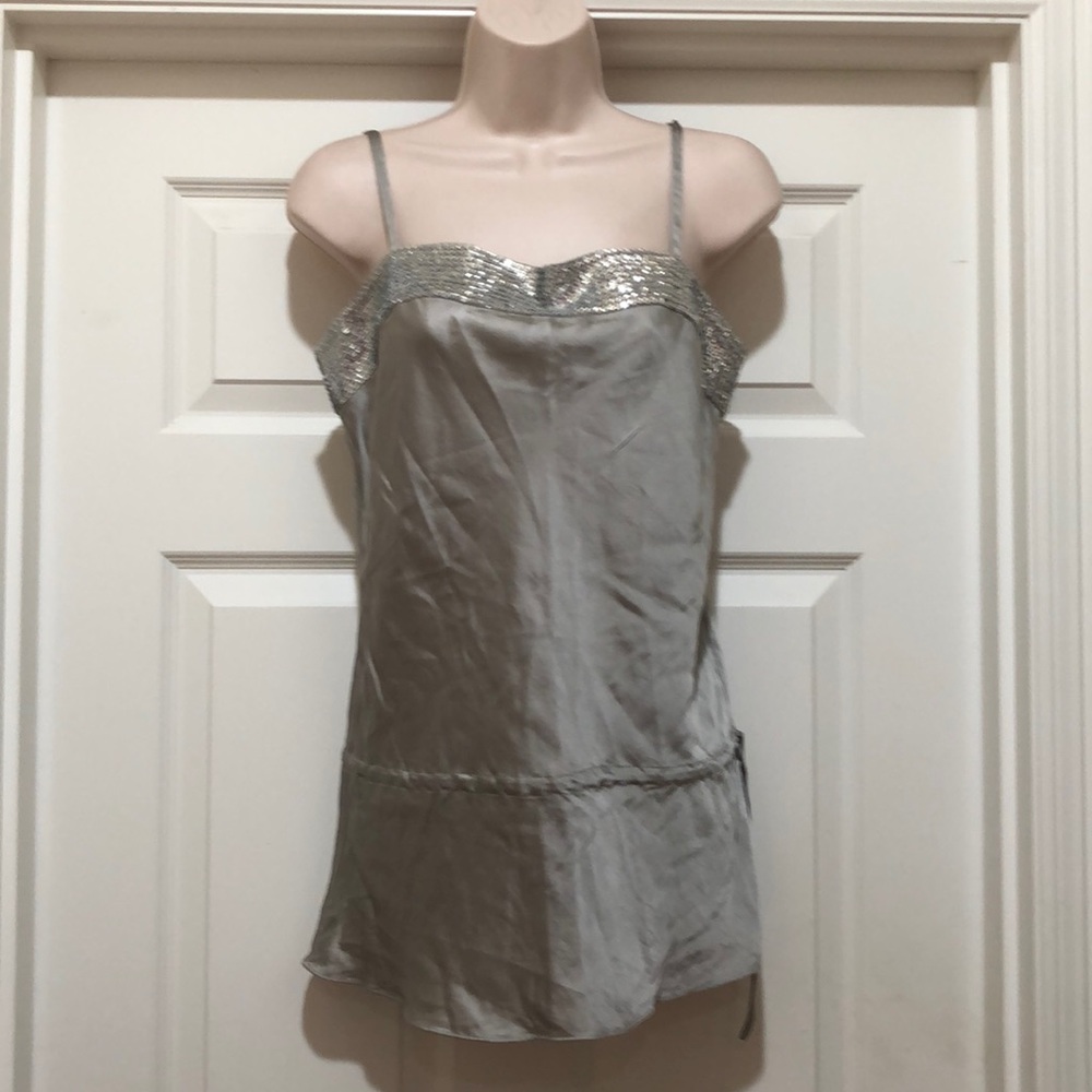 EUC Express Silk Sequined Top Size S